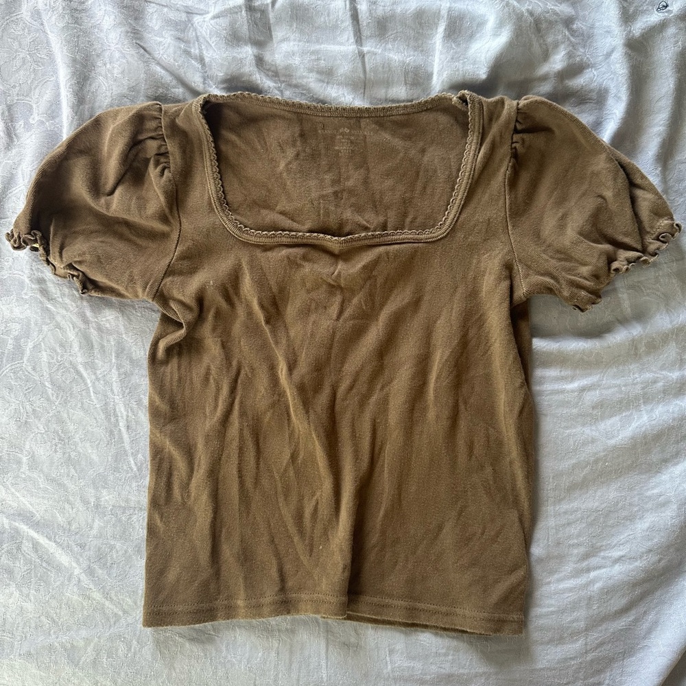 brandy melville brown top